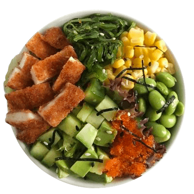 Poké bowl kip