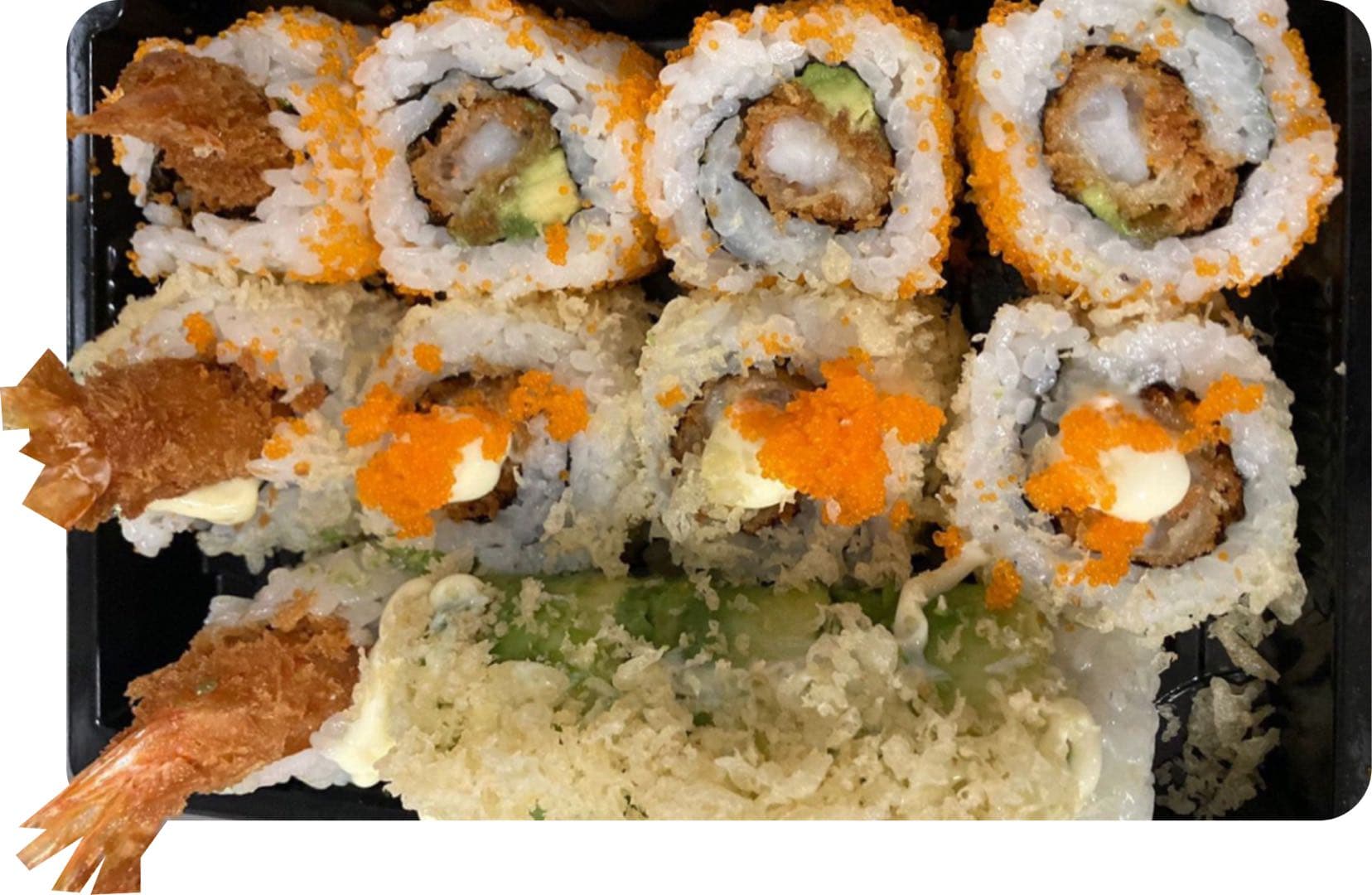 sushibox ebi fly garnalen